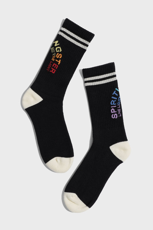 Sg Rainbow Crew Sock