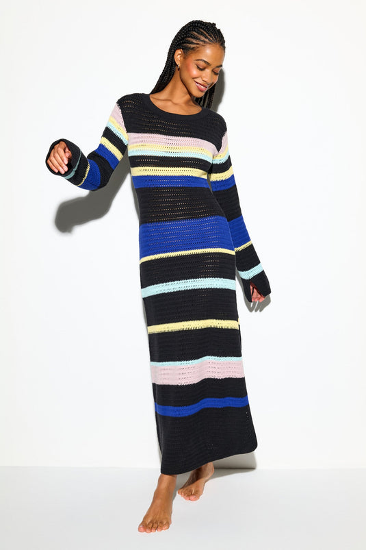 Giselle L/S Crochet Dress