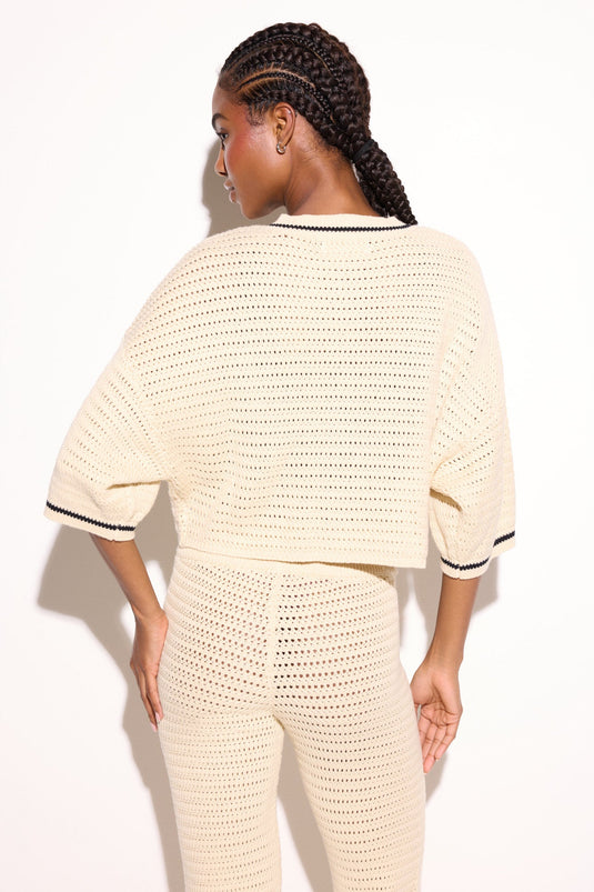 Daphnie S/S Crochet Cardigan