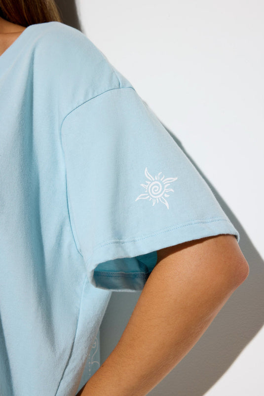 Feliz Short Sleeve V-Neck Tee