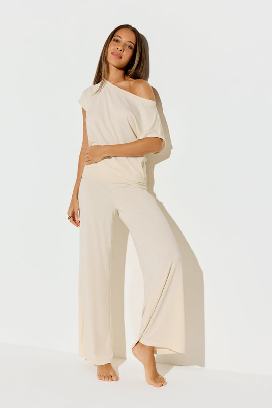 Zen Rib Journey Wide Leg Pant