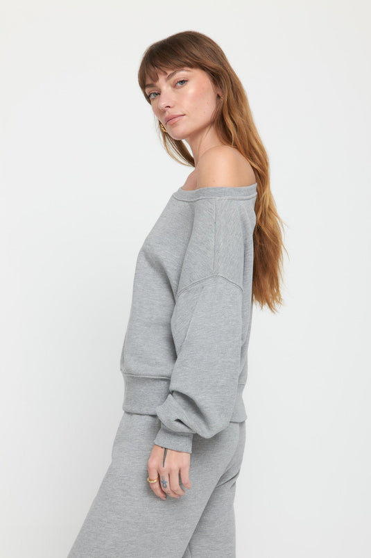 La Vida Off Shoulder Sweatshirt