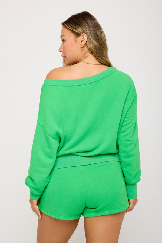 La Vida Off Shoulder Sweatshirt