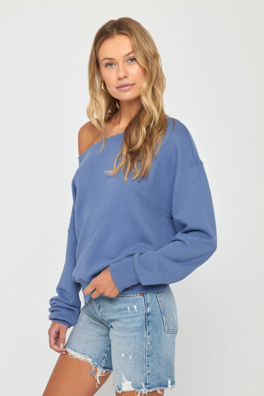 La Vida Off Shoulder Sweatshirt