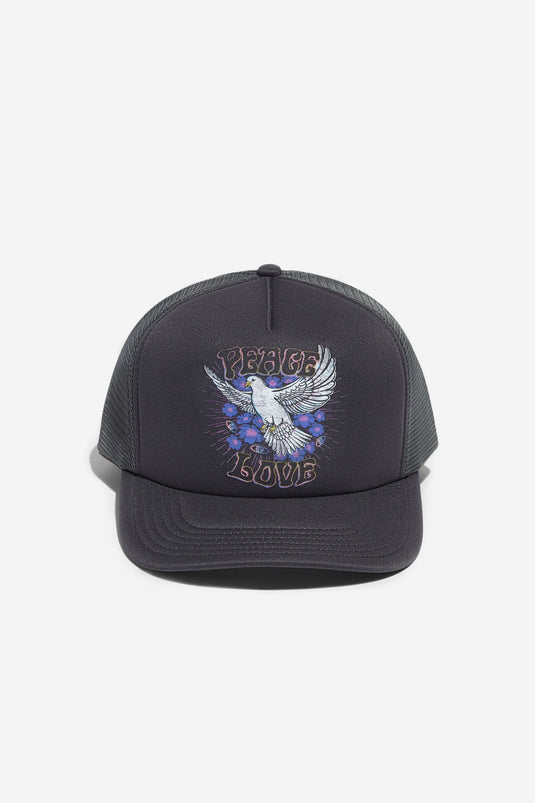 Peace Love Trucker Hat