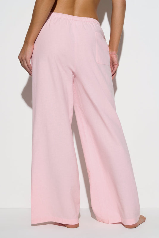 Talia Wide Leg Linen Pant