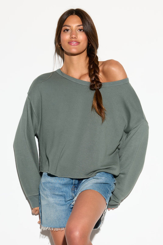 Bella Off Shoulder Sweatshirt