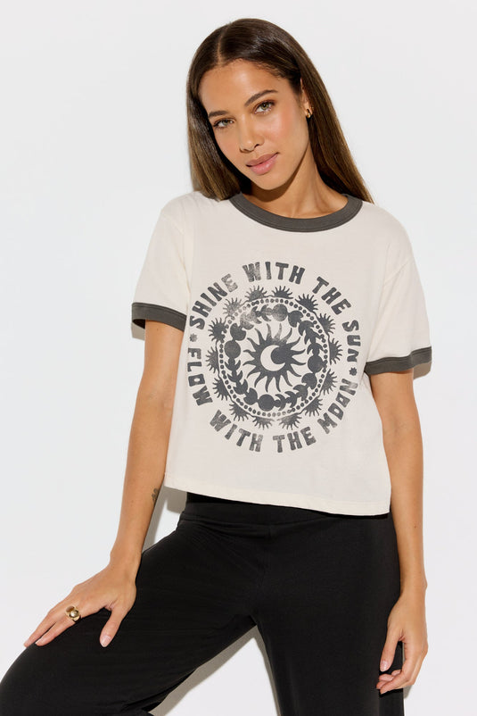 Melrose Short Sleeve Ringer Tee
