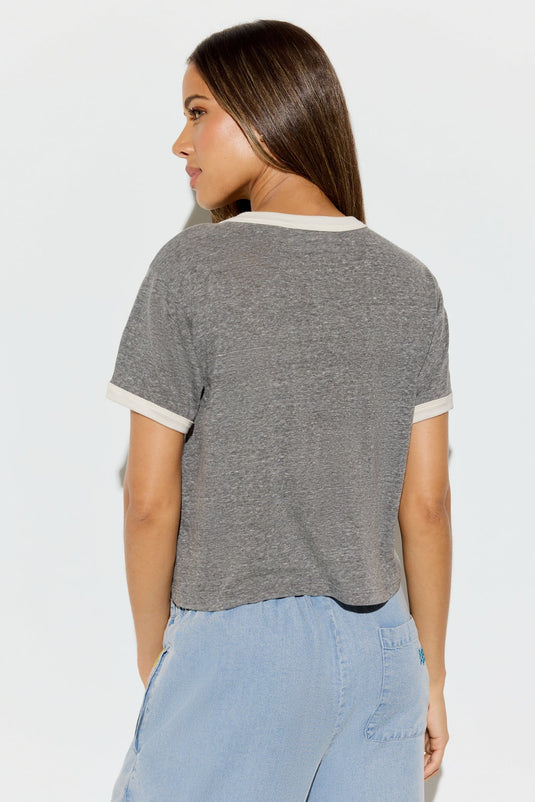 Melrose Short Sleeve Ringer Tee