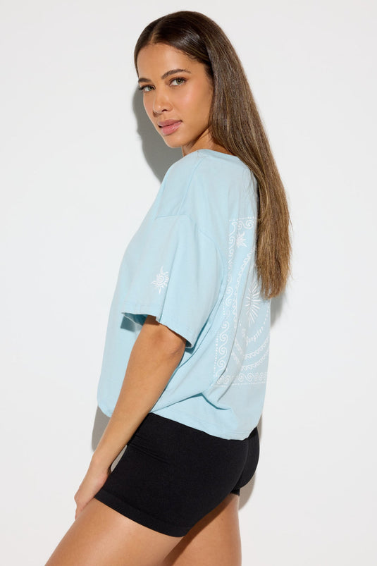 Feliz Short Sleeve V-Neck Tee