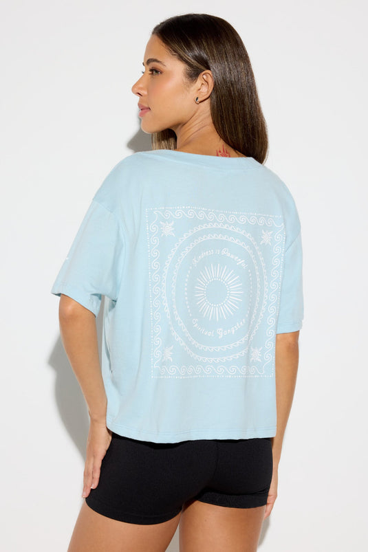 Feliz Short Sleeve V-Neck Tee