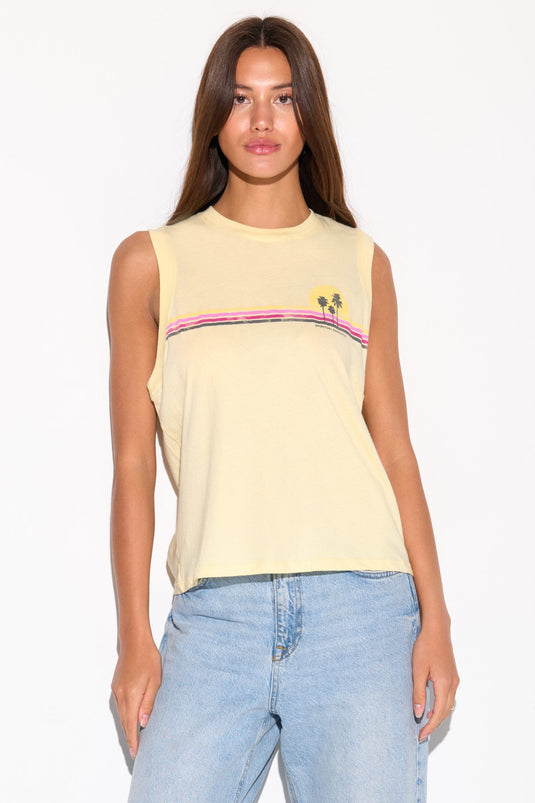 Sunset Stripe Bowery Tank