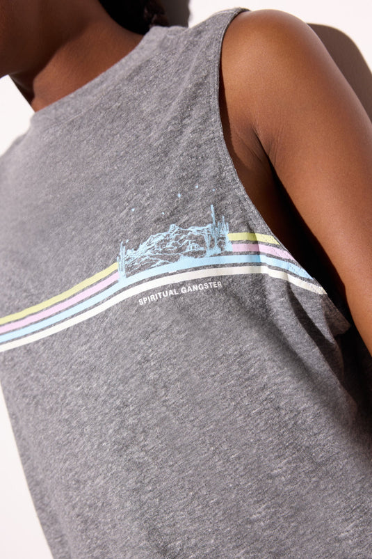 Desert Stripe Spirit Crop Tank