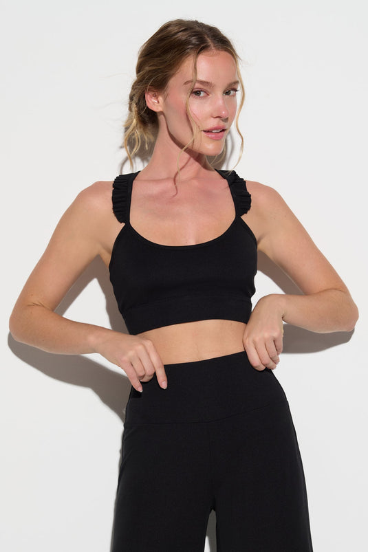 Zen Rib Sunny Ruffle Bralette