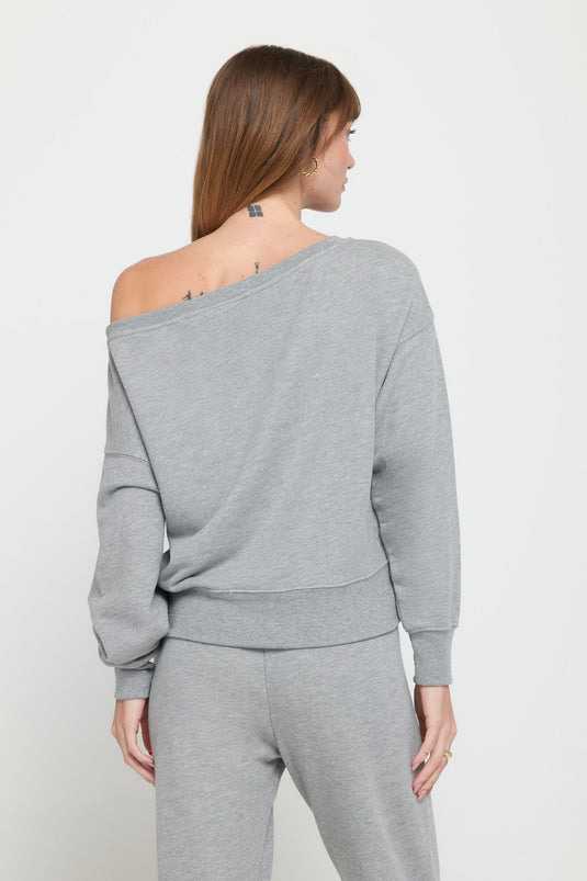 La Vida Off Shoulder Sweatshirt