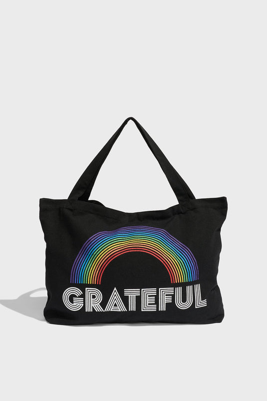 Rainbow Heart Tote Bag