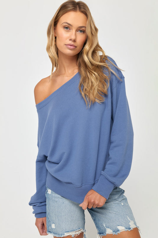 La Vida Off Shoulder Sweatshirt